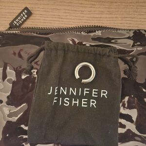 Jennifer Fisher Silver Samira Ring, size 8